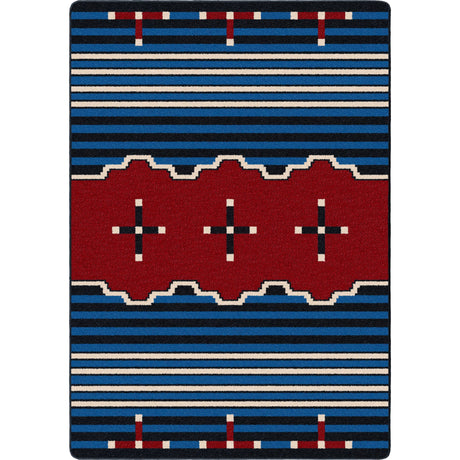 American Dakota Big Chief 2 Blue Rug