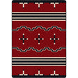 American Dakota Big Chief Red Rug