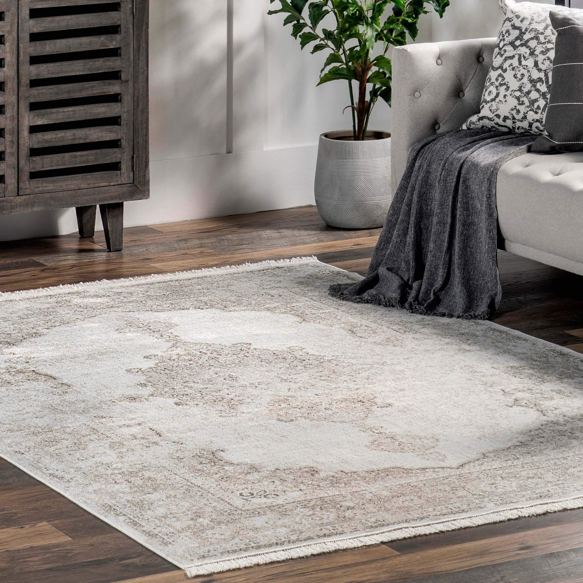 Nuloom Vintage Cantrell Dcrs03A Ivory Area Rug