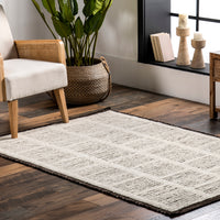 Nuloom Aemilie Casual Striped Veck01A Ivory Area Rug