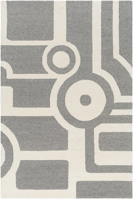 Surya Brook Bko-2300 Beige, Charcoal Area Rug