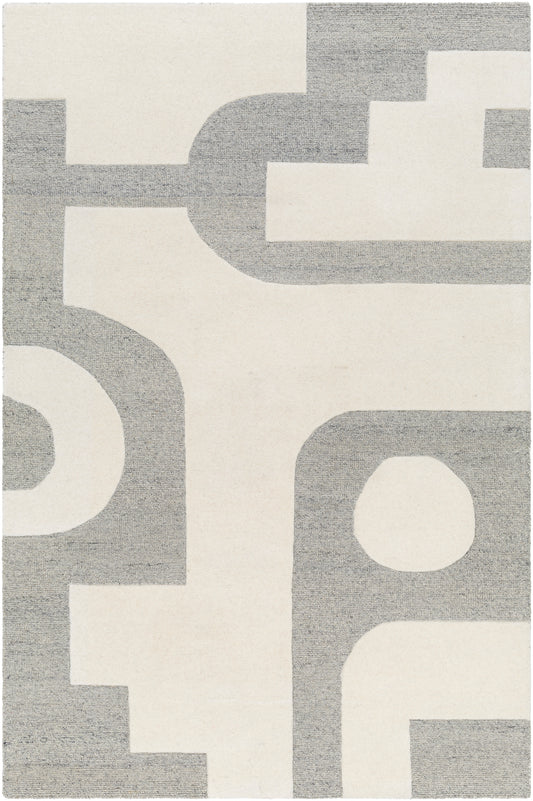 Surya Brook Bko-2301 Beige, Charcoal Area Rug