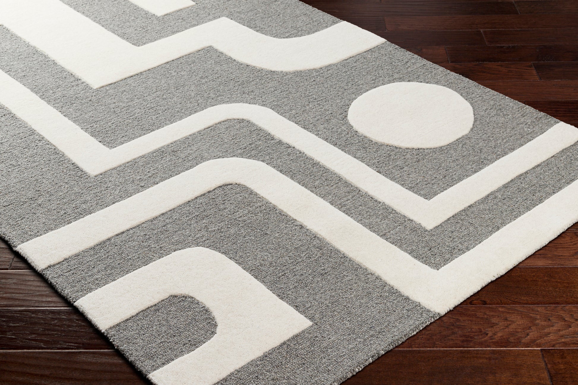 Surya Brook Bko-2302 Beige, Charcoal Area Rug