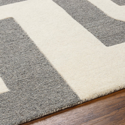 Surya Brook Bko-2302 Beige, Charcoal Area Rug