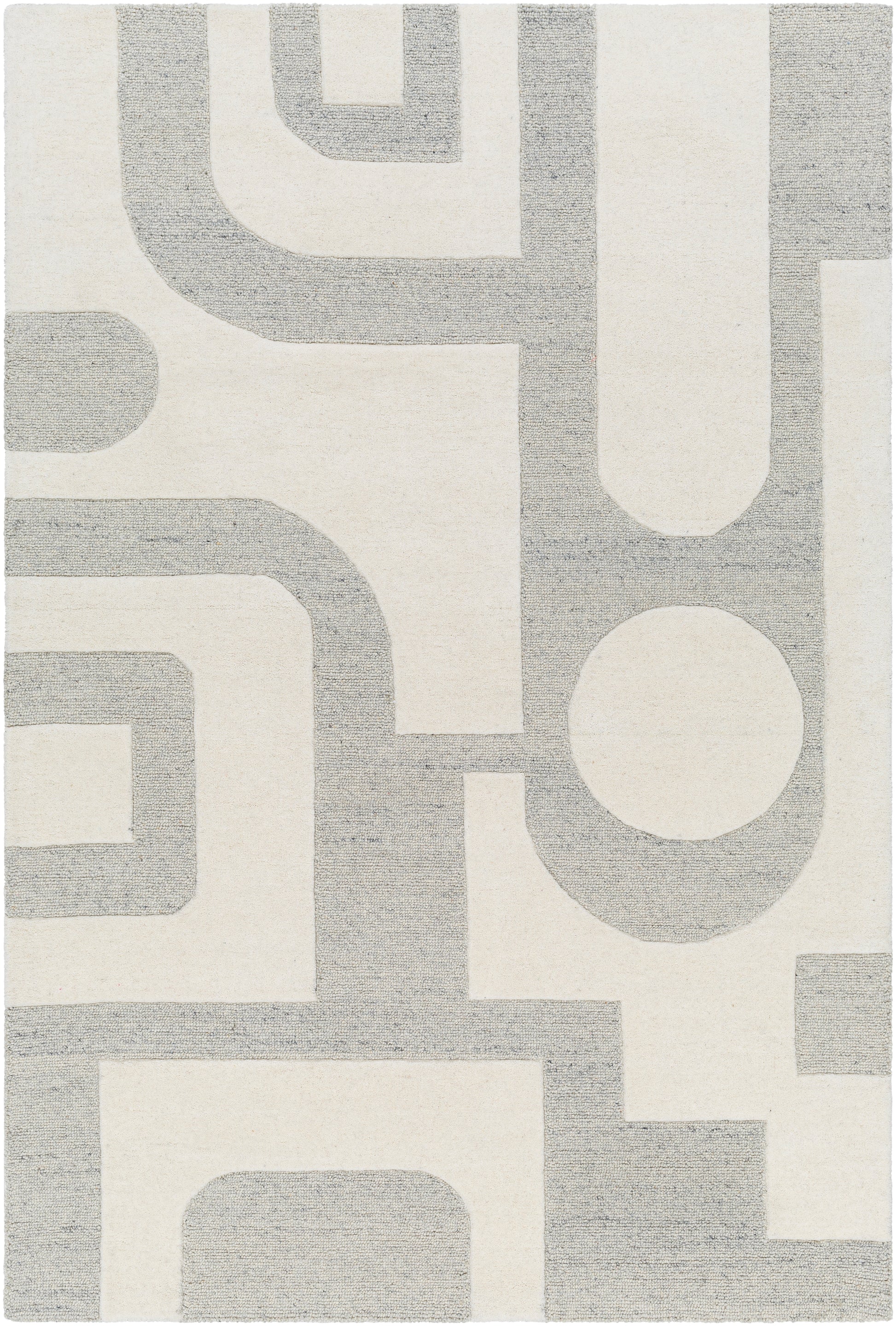 Surya Brook Bko-2304 Beige, Charcoal Area Rug