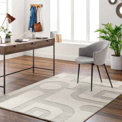 Surya Brook Bko-2304 Beige, Charcoal Area Rug