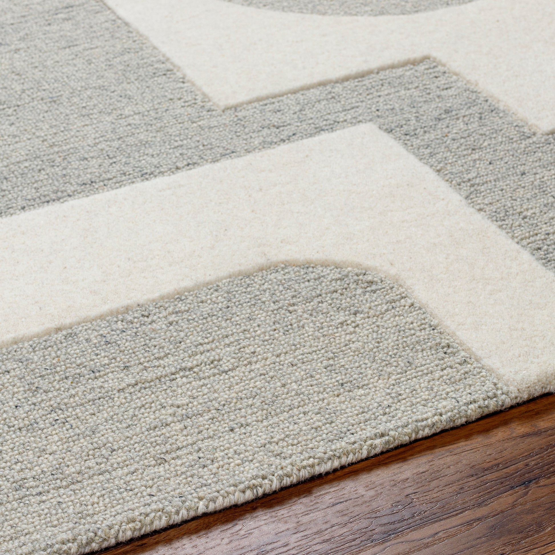 Surya Brook Bko-2304 Beige, Charcoal Area Rug