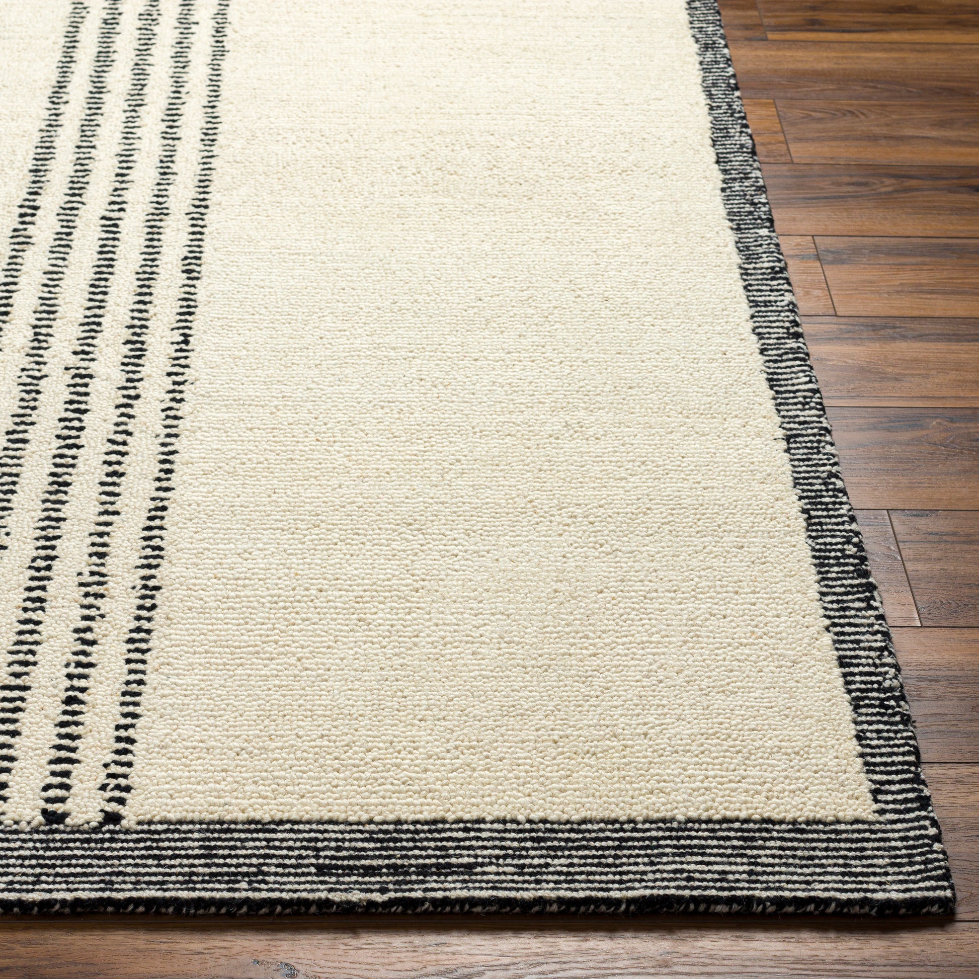 Surya Brook Bko-2306 Black, Butter Area Rug