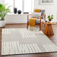 Surya Brook Bko-2311 Charcoal, Beige Area Rug