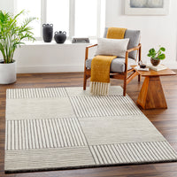 Surya Brook Bko-2312 Charcoal, Beige Area Rug