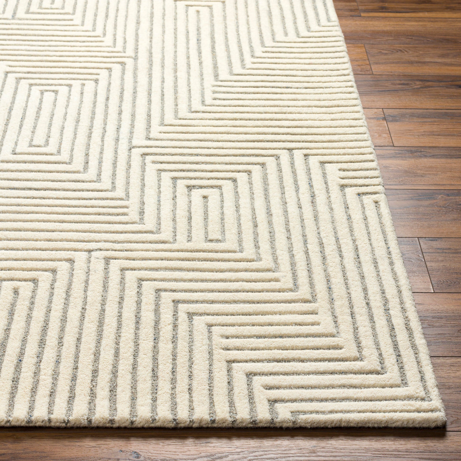 Surya Brook Bko-2313 Beige, Medium Gray Area Rug