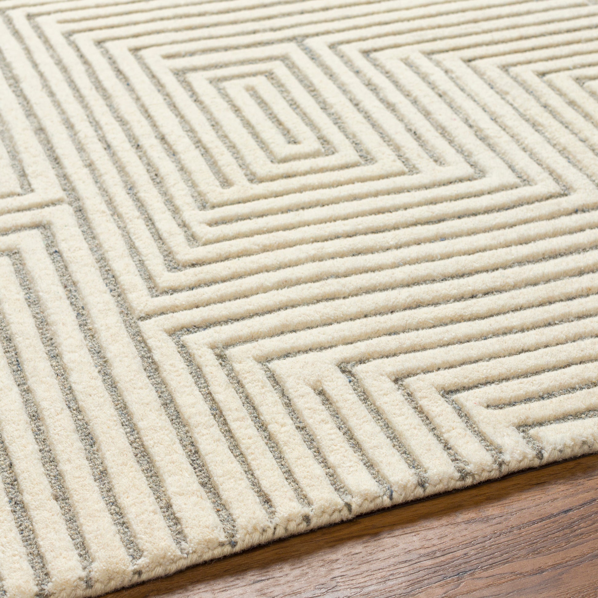 Surya Brook Bko-2313 Beige, Medium Gray Area Rug