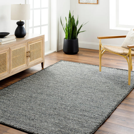 Surya Berkeley Bky-2301 Dark Grey, Nickel, Lunar Green Rug.