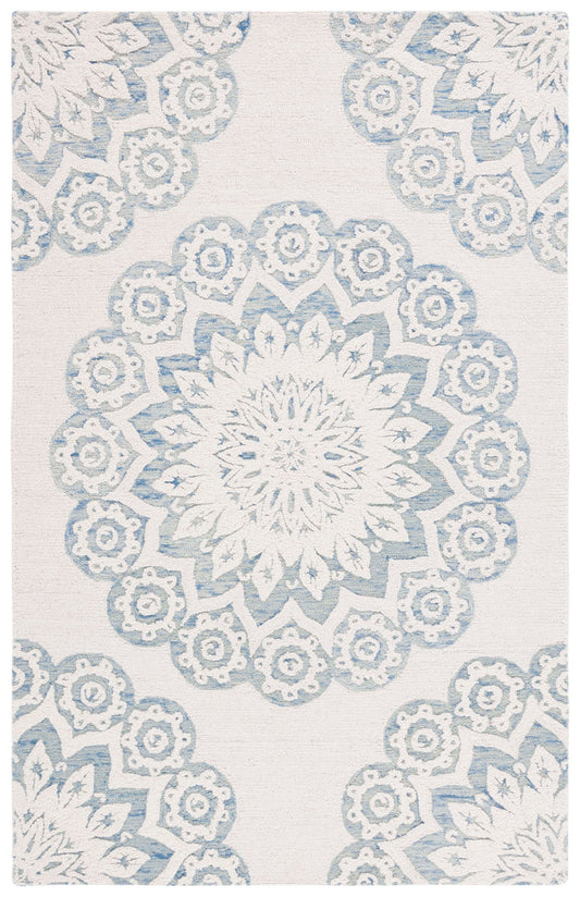 Safavieh Blossom Blm108M Ivory/Blue Area Rug