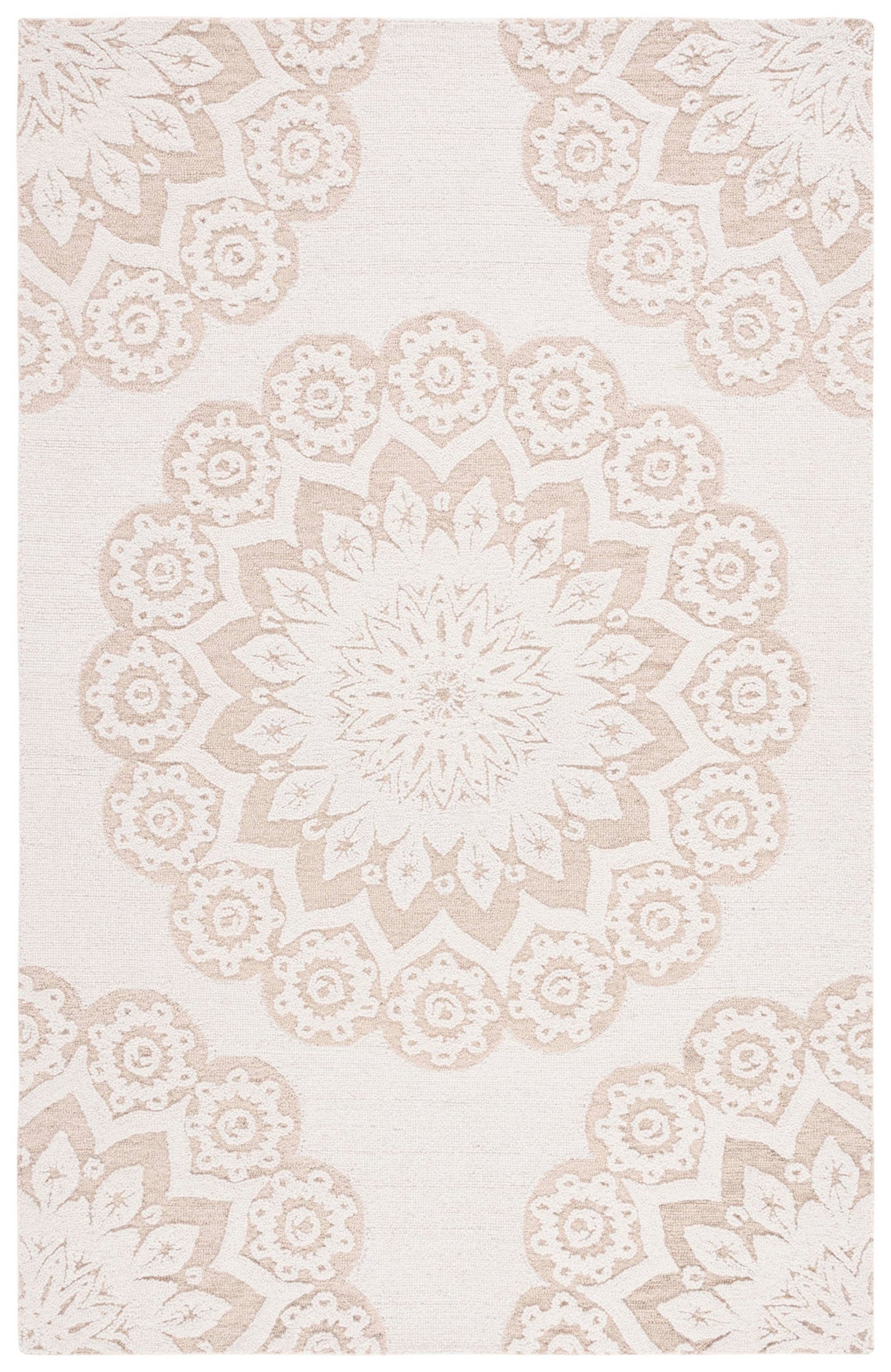 Safavieh Blossom Blm108T Ivory/Light Brown Area Rug