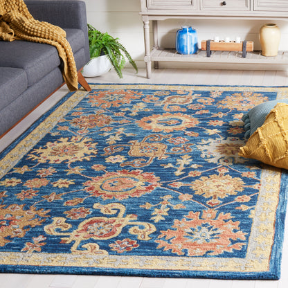 Safavieh Blossom Blm407N Navy/Brown Area Rug