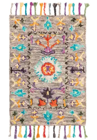 Safavieh Blossom Blm453A Grey/Multi Rug