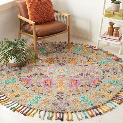 Safavieh Blossom Blm453A Grey/Multi Rug