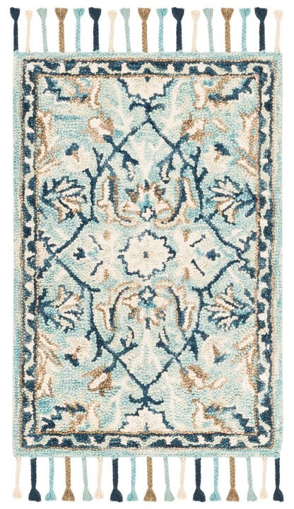 Safavieh Blossom Blm457M Blue/Ivory Rug