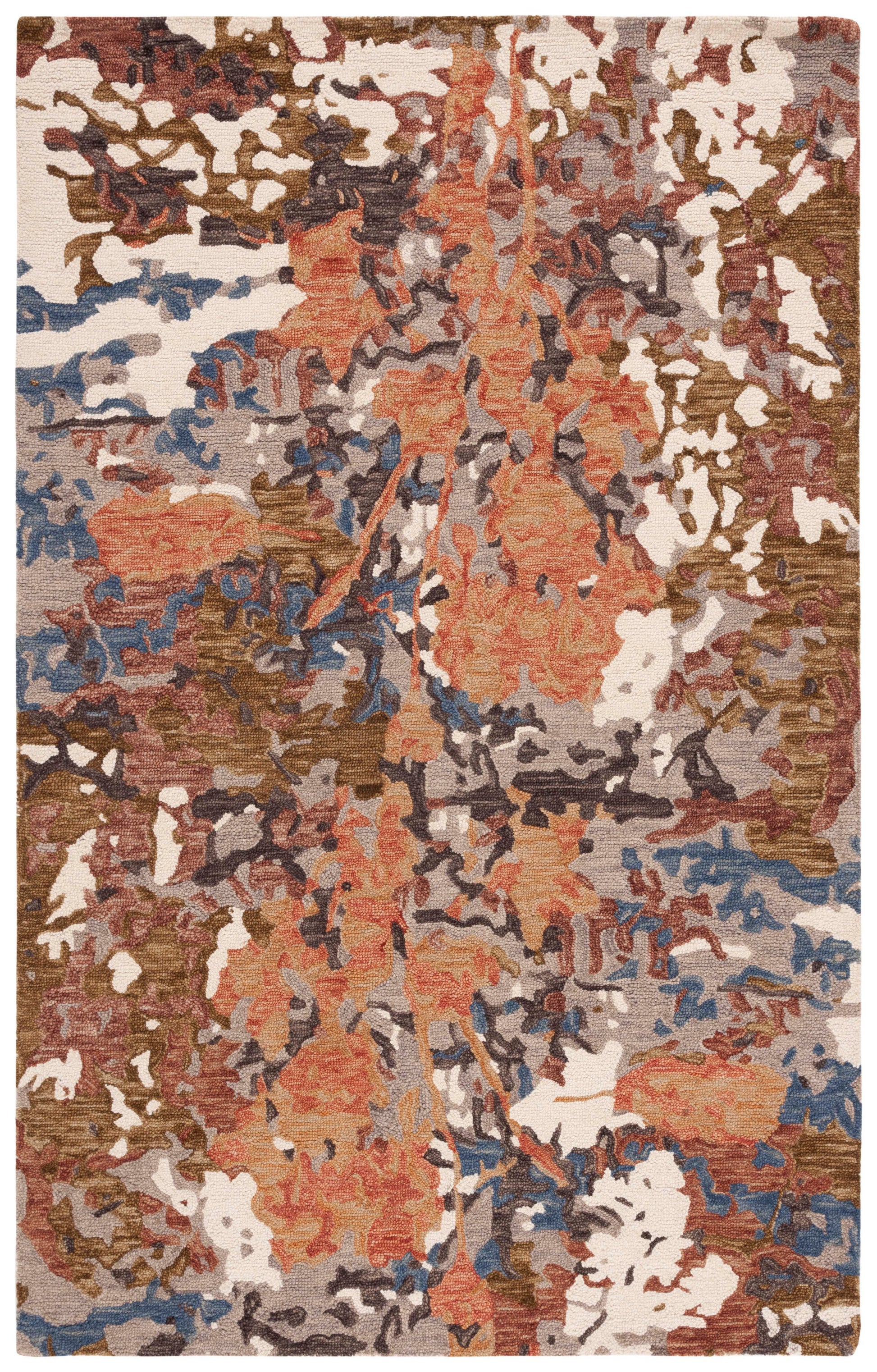 Safavieh Blossom Blm460P Rust/Ivory Area Rug