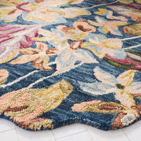 Safavieh Blossom Blm461M Blue/Gold Area Rug