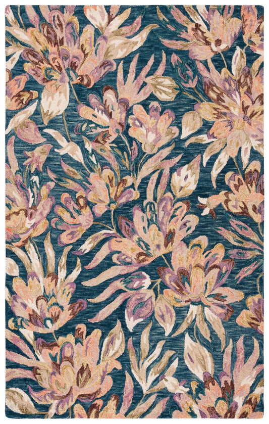 Safavieh Blossom Blm462M Blue/Plum Area Rug