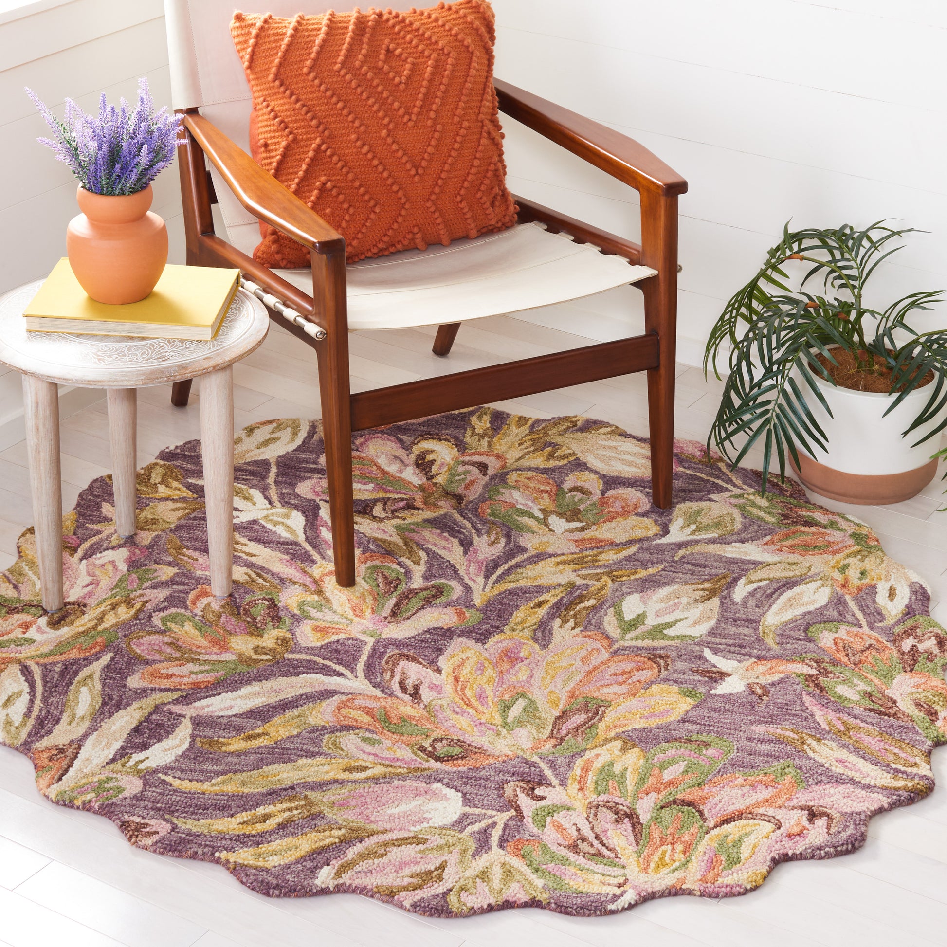 Safavieh Blossom Blm462V Purple/Sage Area Rug