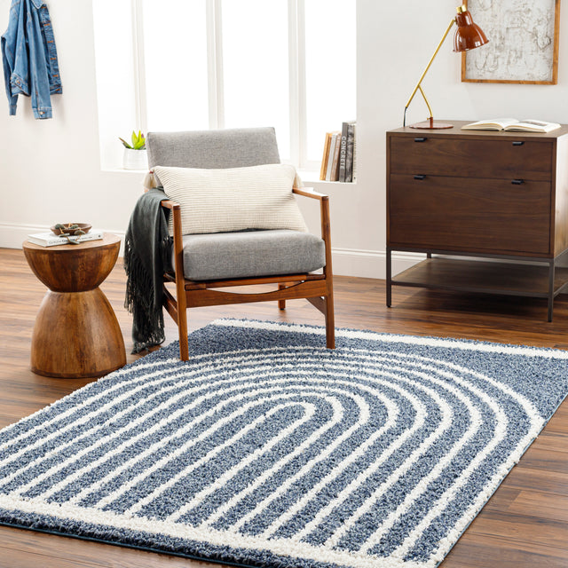 Surya Birmingham Bmm-2311 Blue, Ivory Rug.