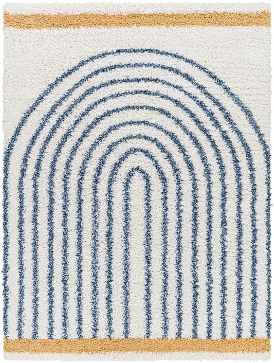 Surya Birmingham Bmm-2313 Ivory, Blue, Tan Area Rug