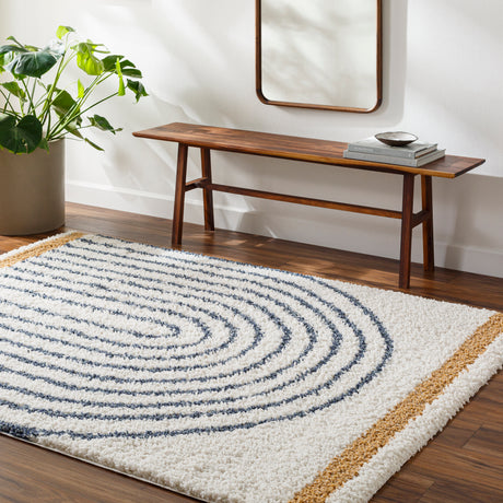 Surya Birmingham Bmm-2313 Ivory, Blue, Tan Rug.