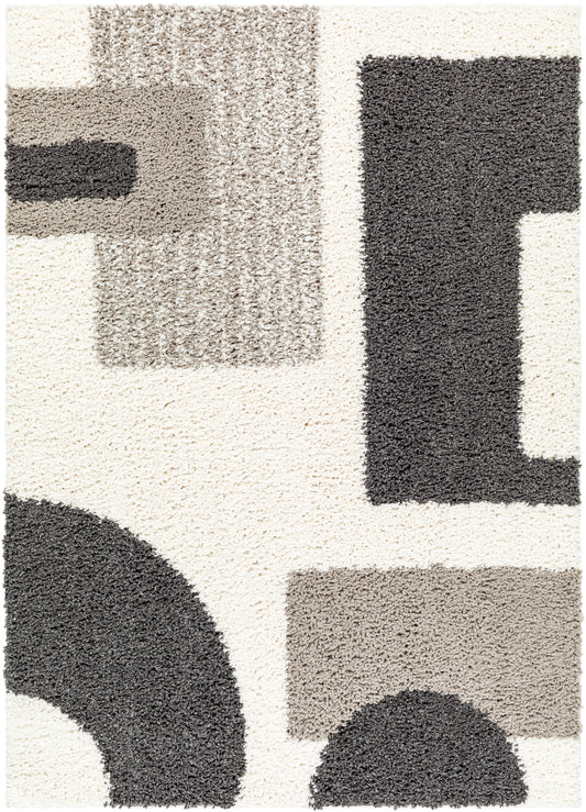 Surya Birmingham Bmm-2316 Ivory, Black, Gray Area Rug