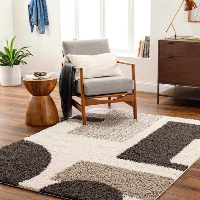 Surya Birmingham Bmm-2316 Ivory, Black, Gray Rug.