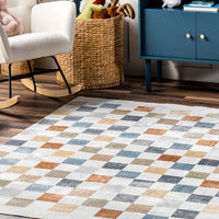 Nuloom Naya Checkered Grhn07A Beige Area Rug