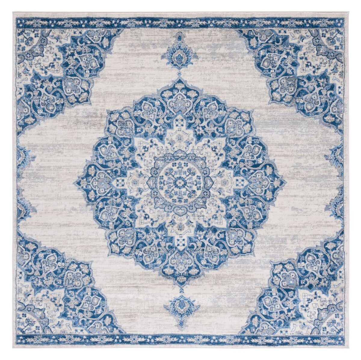 Safavieh Brentwood Bnt802D Ivory/Navy Area Rug