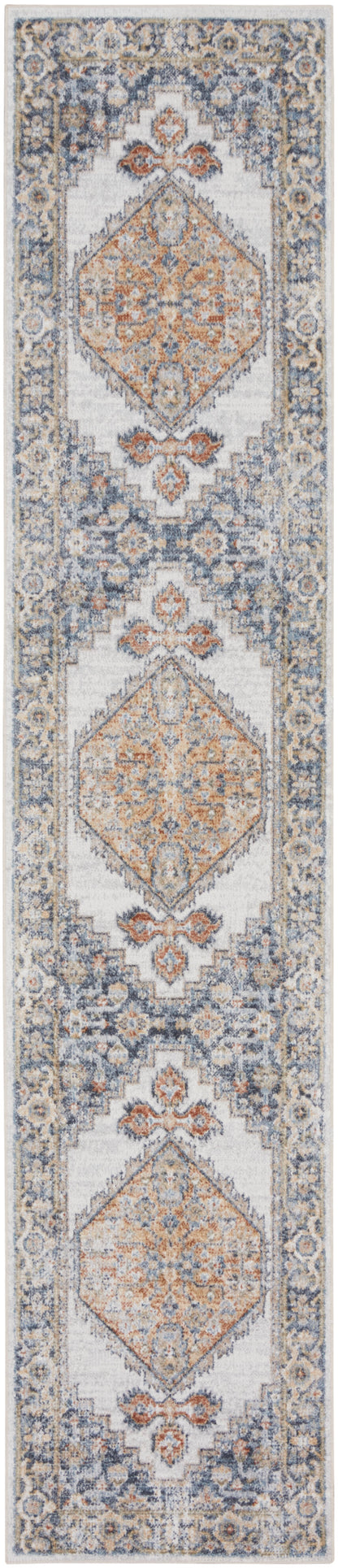 Nourison Astra Machine Washable Asw11 Grey/Gold Area Rug