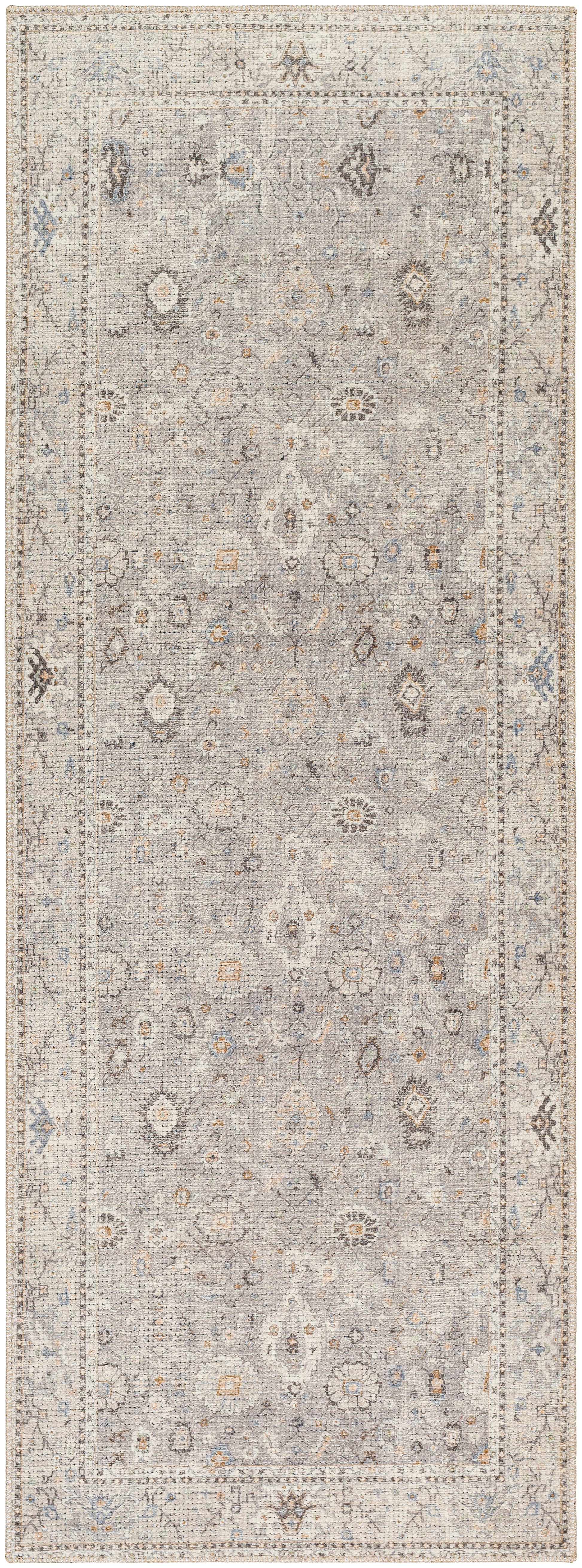 Surya Davina Bocc-2300 Medium Gray, Light Beige, Brown, Denim, White Area Rug