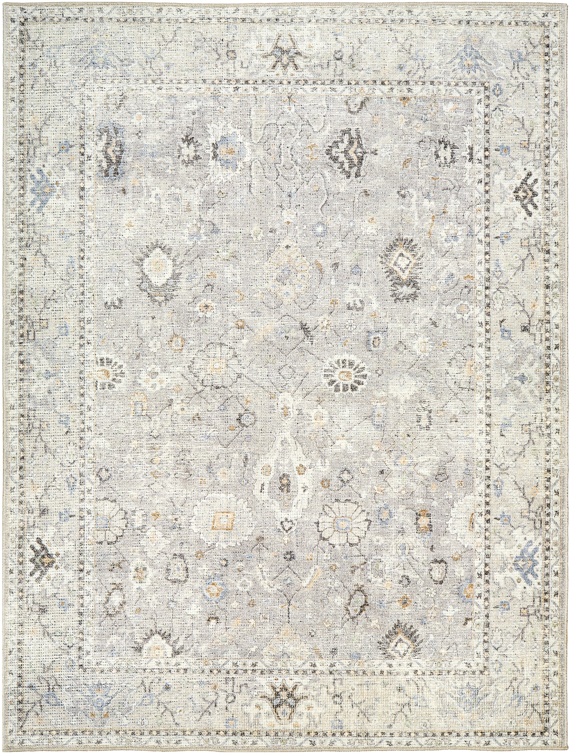 Surya Davina Bocc-2300 Medium Gray, Light Beige, Brown, Denim, White Area Rug