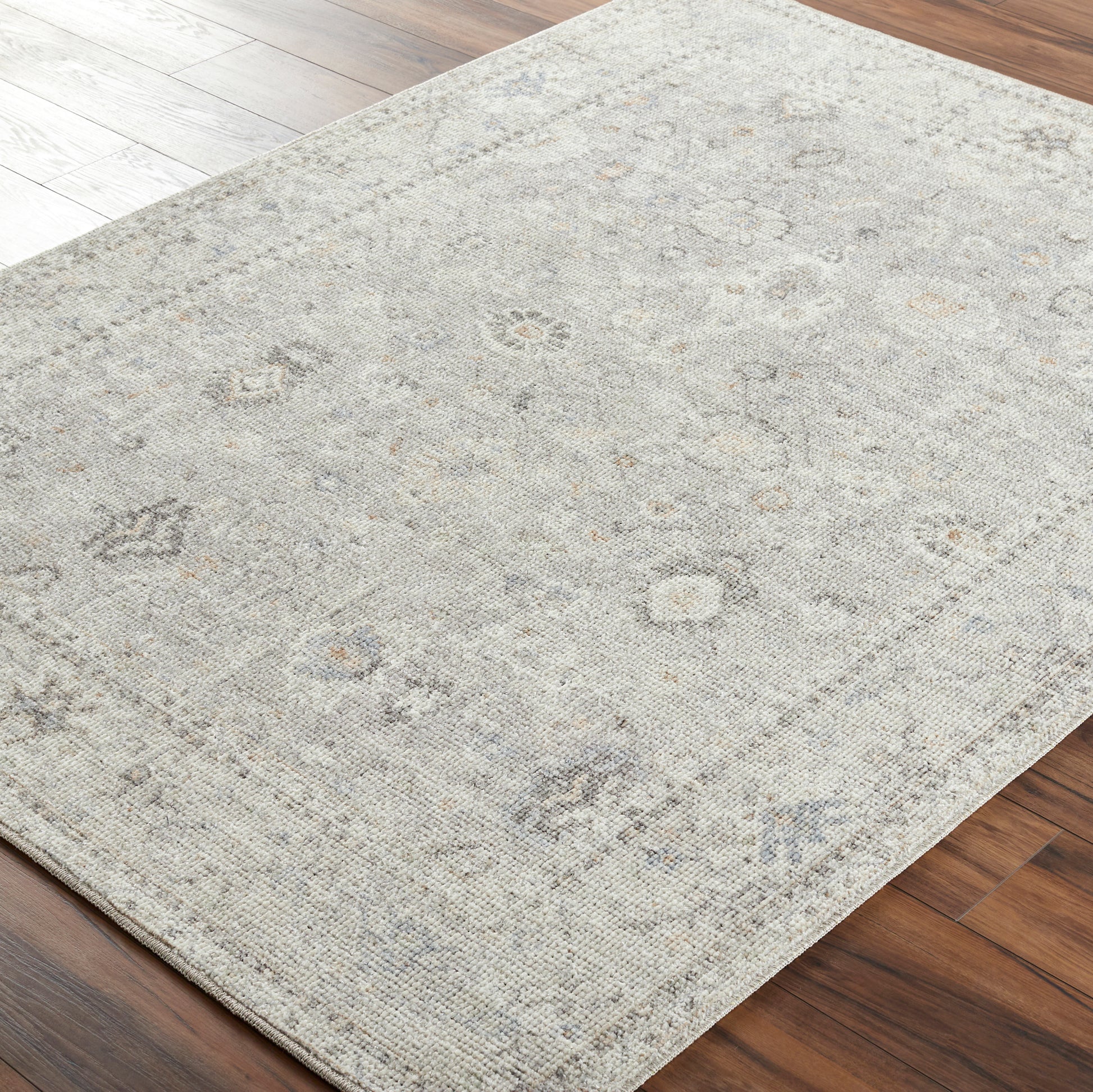 Surya Davina Bocc-2300 Medium Gray, Light Beige, Brown, Denim, White Area Rug