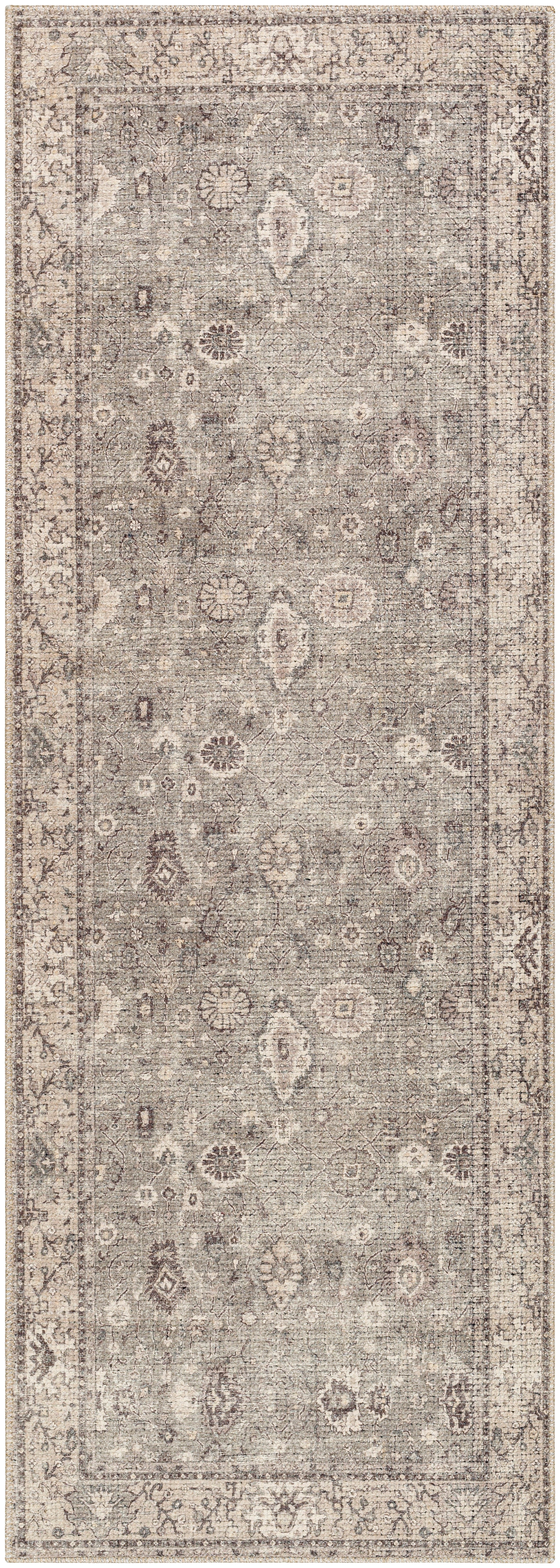 Surya Davina Bocc-2301 Medium Gray, Taupe, Light Gray, Charcoal, White Area Rug