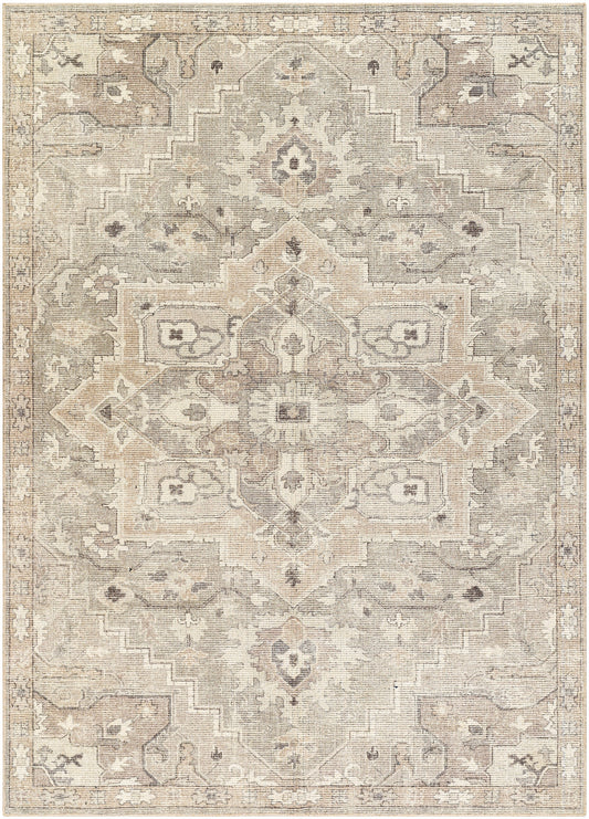 Surya Elle Boec-2301 Sage, Off-White, Dusty Sage, Slate, Charcoal, Tan Area Rug