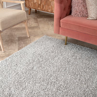 Nuloom Haisley Casual Shag Ozus01C Gray Area Rug