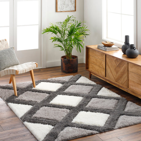 Surya Bologna Bog-2300 Light Silver, Dark Grey, Lunar Green, Metallic - Silver, Pewter, Sage, Nickel Rug.