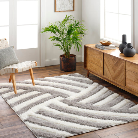 Surya Bologna Bog-2303 Light Silver, Pewter, Metallic - Silver Rug.