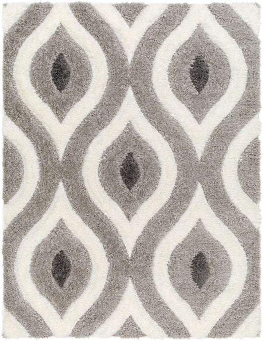 Surya Bologna Bog-2304 Light Silver, Sage, Metallic - Silver Area Rug