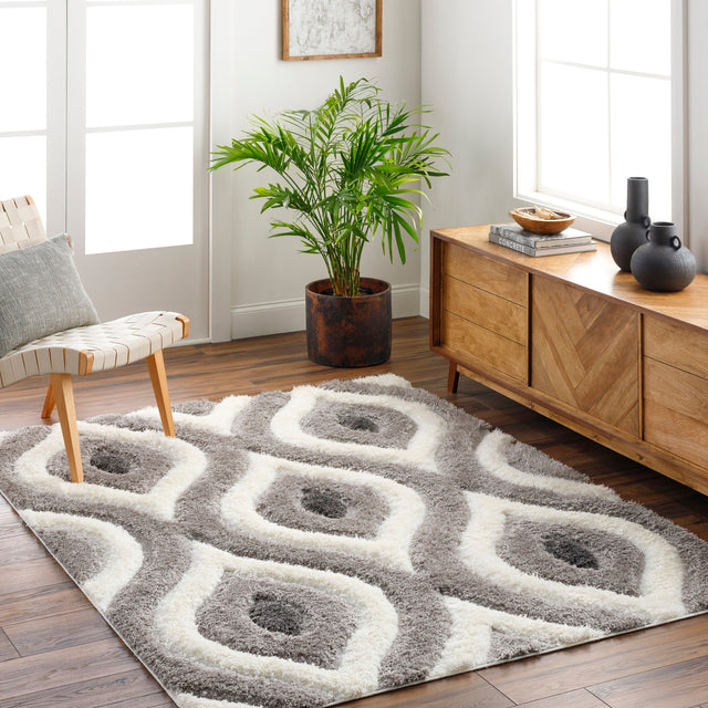 Surya Bologna Bog-2304 Light Silver, Sage, Metallic - Silver Rug.