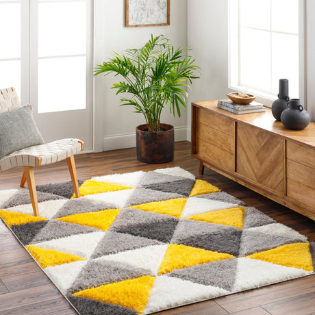 Surya Bologna Bog-2305 Off-White, Amber, Sage, Eggplant, Pewter Rug.