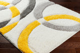 Surya Bologna Bog-2307 Beige, Light Silver, Sunflower, Metallic - Silver Rug.