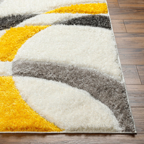 Surya Bologna Bog-2307 Beige, Light Silver, Sunflower, Metallic - Silver Rug.