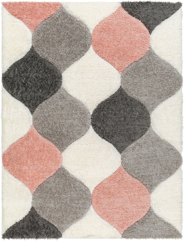 Surya Bologna Bog-2312 Pearl, Sage, Khaki, Nickel, Slate Blue, Ink Rug.