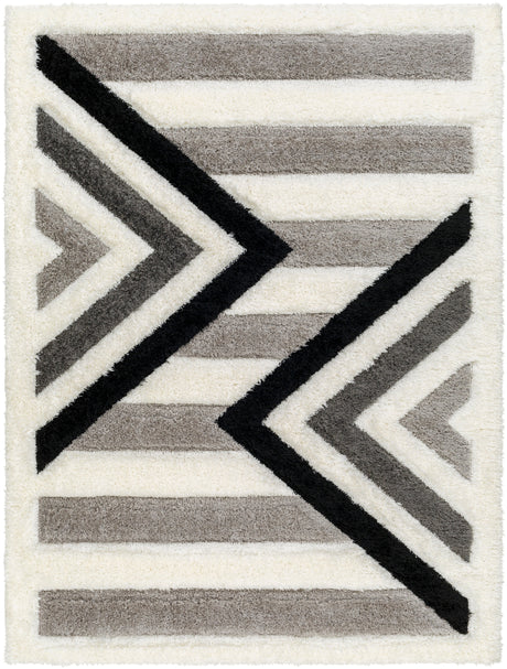 Surya Bologna Bog-2314 Light Silver, Off-White, Jet Black, Sage Rug.